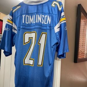 Baby Blue Tomlinson jersey size Medium